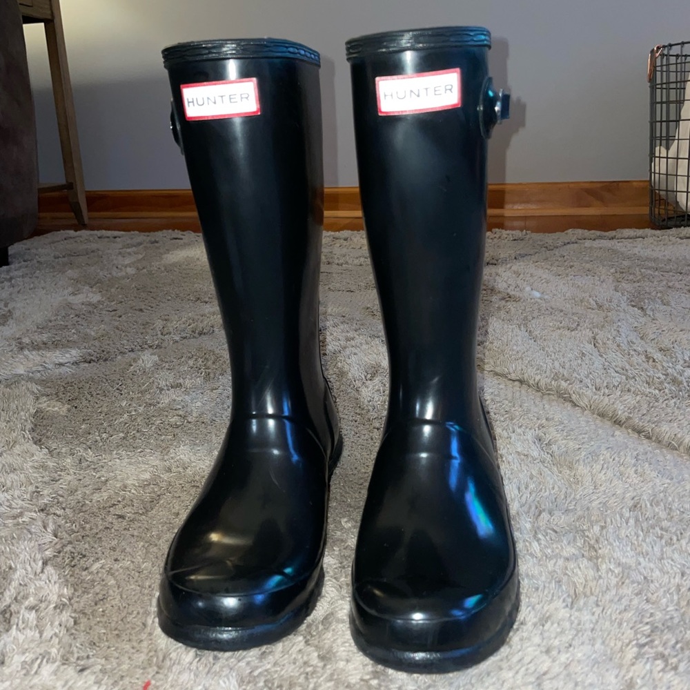 Hunter Kids Black Boots
